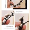 YienDoo Fashion Crystal Hair Band Sparkling Crystal Bangs Hairstyle Clips Hairpin Silver Rhinestones Headband Bridal Crown Tiara Hair Hoop Wedding Hair Accessories for Women Girls