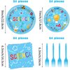 96 Pcs Science Birthday Plates Science Party Supplies Science Birthday Party Decorations Science Party Favors