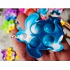 Roaqua 20 pcs Rainbow Mini Pop Turtle Fidget Keychain ToyChristmas Party Fidgets Favors Toys Bubble Wrap Pop Anxiety Stress Reliever Stuents Gifts