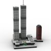 CubiMythx World Trade Center Building Blocks and Construction Toy, Collectible Architecture-Themed Model to Build and Display, Great Gift for Building Fans (982 PCS), 1:2000 Scale - Limited Nameplate