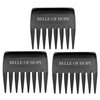 3 Pack Wide Tooth Comb for Synthetic Heat Friendly, Human Hair Wigs, Units and Topers