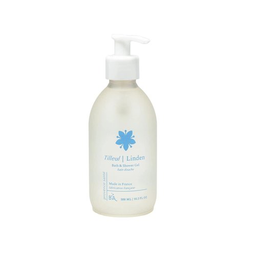 Provence Sante Shower Gel - Cleansing & Deep Nourishing Body Wash Extra Hydrating Dry, Rough Sensitive Skin Cleanses & Moisturizes 10.2 Oz (Linden)
