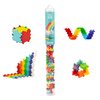 PLUS PLUS 70 Piece Interlocking Building Blocks for Kids, Open Ended Connecting Toys, STEM Bin Classroom Mini Manipulatives - Rainbow Mix Play Tube
