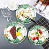 HSPAIDYP 50Pcs 50 Pcs Baby Shower Plates,Safari Animal Jungle Baby Boy Party Supplies,7" Safari Jungle Animals Paper Plates for Jungle Theme Baby Boy Birthday Party Decor