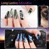 Clara Colors Cat Eye Gel Nail Polish Set of 12 Colors Magnetic Nail Polish Set Holographic Glitter 9D Galaxy Series Cat Eye Gel Polish Set with 2 Magnet Stick for Home DIY Soak Off UV LED