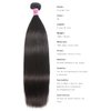 UNice Hair Brazilian Straight Hair 3 Bundles Hair Weft 100% Unprocessed Virgin Human Hair Extensions Weave Natural Color (10 12 14inch)