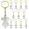 Crystal Angel Key Ring (12 Pcs) - Wedding Favors/Baptism Favors/Quinceanera Favors/First Communion Favors Baby Dedication (Gold)