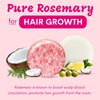 Muun Rosemary Shampoo and Conditioner Bar Set 3 - Natural Solid Hair Growth Soap Bars for Women with Straight, Curly or Thinning Hair for Anti-Hair Loss, Regrowth, pH Balanced, Sulfate & Silicone Free