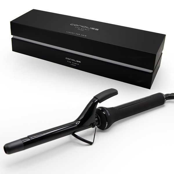 CORIOLISS | The Curly | Hair Curler Machine for Women | Hair Crimper for Long and Short Hair | Ceramic Professional Conical Barrel with Temperature Control 19 MM