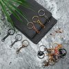 360 Pieces Keychain Rings for Crafts Including 90 Pieces Keychain Rings with 90 Pieces Open Jump Rings Connectors 180 Pieces Small Screw Eye Pins Hooks for DIY Keychain Supplies (Mixed Color,20 mm)