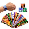 VKTEN 48Pcs Halloween Party Favors Slap Bracelets Rubber Wristbands Assorted Gifts for Kids Girls Boys (Halloween)