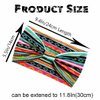 Aceorna Boho Headbands Wide Knot Hair Band Elastic Turban Head Band Stretch Twist Head Wraps Fashion Hair Accessories for Women 3 Pcs (Set A)