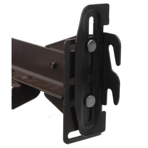 #35 Bed Frame Conversion Brackets, Four Down Hooks, Priority Mail Shipping. Bolt-On to Hook-On, Headboard to Foot Board, Bed Frame Adapter Plates, 2 Inch Height Adjustment. Pack of 4