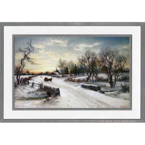 Designer Greetings Sleigh in Winter - Box of 18 Christmas Cards