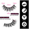 SYlashes False Eyelashes 15mm Faux Mink Lashes Fluffy Thick Crossed Soft Wispy Luxury Volume Fake Lashes 10 Pairs Pack