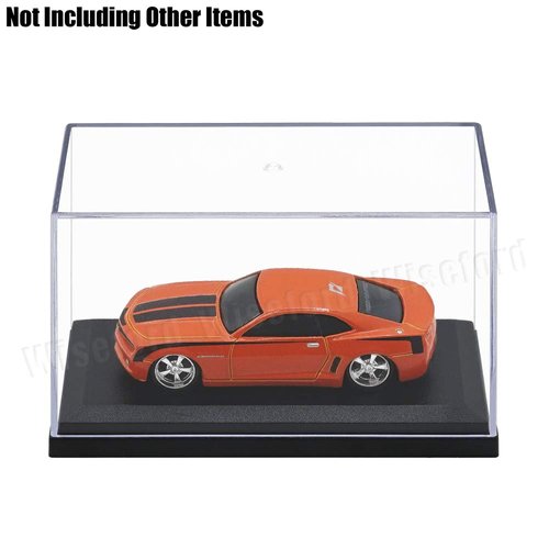 Tingacraft Small Display Case (3.3 x 1.5 x 1.9 inch) for 1/64 Model Car Acrylic Clear Box for Golfball
