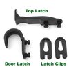 Latch Replacement Set Kit for Mailbox Repair - Top Latch, Door Latch, 2 Latch Clips, Compatible with Group Standard Mailboxes - Easy to Install No Additional Mounting Hardware Needed