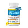 Max Omega 3 Fish Oil Pills - Triple Strength Fish Oil Supplement (2000 mg Total Omega 3 Fatty Acids: 600mg DHA + 800 mg EPA per Serving)