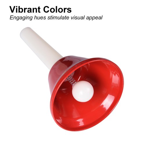 8 Note Hand Bells for Kids Adults, Colorful Merry Handbells Set Musical Instruments