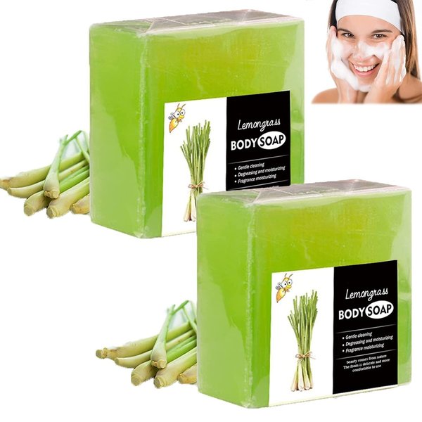 Citronella Soap, Citronella Soap Bar, Citronella Body Soap, Natural Citronella Lemongrass Body Soap, Essentials Must Haves for House and Travel Activities (2 pcs)