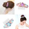 Honbay 30PCS 10 Teeth Metal Hair Combs Hair Side Combs Hair Clip Combs Twist Combs Wedding Bridal Veil Combs Wig Combs Headpieces Accessories Combs Updo Bun Chignon Hair Styling Accessories