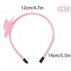 Doneace Butterfly Headband for Girls Kids Toddlers Pink Sparkly Hairband Cute Glitter Hair Hoop Hair Accessories Costume Headdress for Holiday Birthday Decoration Party Supplies Gift 1PCS