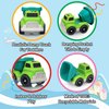 Toddler Toys Cars for 1 2 3 4 Year Old Boy, Wheat Straw Dump Truck Toys with Lights and Sounds, No BPA, Phthalates, PVC Outdoor Construction Toys for Toddlers 1-3, Christmas Birthday Gift Party Favors