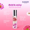 Blossom Scented Roll on Lip Gloss, Infused with Real Flowers, Made in USA, 0.20 fl. oz./5.9ml, Strawberry/Banana