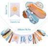 High Chair Banner First Birthday Boy, First Birthday Banner Sun Highchair Banner, You Are My Sunshine One Garland Banner for High Chair, Boho First Trip Around the Sun Birthday Decorations