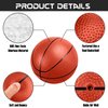 Liberty Imports 4 PCS Inflatable Mini Basketball Toy Replacement Rubber Balls with Pump and Needle for Indoor Toy Miniature Hoop or Sports Training (6 Inch)