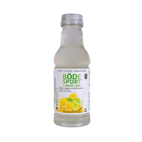 Hydro One BÖDE Sport Lemon Lime (16 fl oz.) Premium Electrolyte Replacement Beverage, CoQ10, Cane Sugar, 12 pack