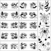 Hotoyannia 12 Sheets Halloween Face Temporary Tattoos Stickers, Halloween Face Fake Tattoos Spider Web Bat Eyeliner Eye Shadow Tattoos Halloween Makeup Kit For Women Girls Halloween Masquerade Party