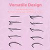 2Pcs Eyeliner Stencils Set 6 in 1 Reusable Templates for Winged Liner and Eyeshadow Includes Stickers and Pads Ideal Makeup Tool for Hooded Eyes and Eye Shadow Application