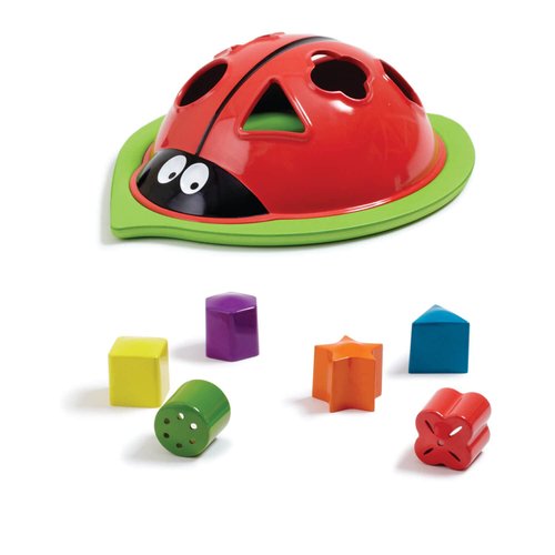 Edushape Ladybug Sorter - Sorting Bathtub Toys - Early Child Development Learning Educational Toy - Toddler Bath Toys - Baby Bath Toys for Toddlers 1-3 Teaches Cause & Effect, Cognitive Skills