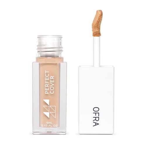 Ofra Perfect Cover Concealer - Medium Honey - Natural Finish Liquid Concealer - Medium Shade with Warm Undertones - Face Makeup and Under Eye Color Corrector for Dark Circles - 5 ml