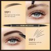 Eyebrow Pen, Soleira Waterproof Eyebrow Pencil with 4 Tip Microblading Eyebrow Pen and Dual-ended Eyebrow Brush, for Natural-Looking Brows, Long-Lasting, Dark Brown