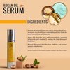 GK HAIR Global Keratin 100% Organic Argan Oil Anti Frizz Hair Serum Pack of 2 (3.4 Fl Oz/100ml) Styling Smoothing Strengthening Hydrating & Nourishing Heat Protection Shine For Frizzy Dry Damaged Hair