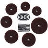 TsMADDTs Hair Bun Maker - Accessories Kit with 7pcs Donut Bun Makers, 5pcs Elastic Bands, 20pcs Hair Pins - Dark Brown