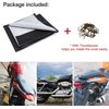 LACE INN MOTOBA Elastic Leather Motorcycle Seat Cover, Universal Motorcycle Flexible Seat Protector DIY with Thumbscrew 100 x 70 cm/39.37 x 27.56 inch