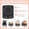 CUTE STONE Play Kitchen Accessories Set, Kids Cooking Toys Set with Play Pots and Pans, Electronic Induction Cooktop with Sound and Light, Cookware Utensils Kids Kitchen Set Kitchen Toys for Kids