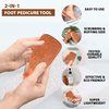 Love Natural Pumice Stone for Feet - 2-Sided Terra Cotta Foot Scrubber, Professional Exfoliating Clay Stone for Feet Hands Body Care - Pumice Stone for Feet Callus Remover & Dead Skin
