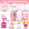 Birthday Gifts For Women-Relaxing Spa Gift Basket Box For Her Mom Sister Best Friend Unique Happy Birthday Bath Set Gift Ideas - Birthday Gift Boxes For Women(Rose Gold)