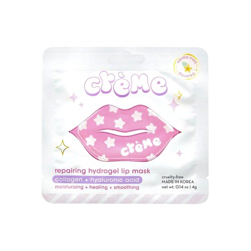 The Crème Shop Boba Bears Repairing Hydrogel Lip Mask, Lip Masks for Dry Lips, Hydrating Lip Mask, Lip Patches for Wrinkles, Collagen & Hyaluronic Acid