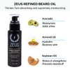 ZEUS Beard Starter Kit for Thick Beards, Natural Beard Shampoo, Beard Conditioner & Premium Refined Beard Oil (Verbena Lime) MADE IN USA