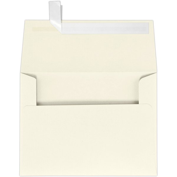 LUXPaper A7 Invitation Envelopes | Peel & Press | 5 1/4" x 7 1/4" | Natural Linen | 80lb. Text | 50 Qty
