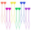 COMNICO 12pcs Quick Beader for Hair Braids Loading Beads Braid Stringer Ponytail Maker Plastic Hair Tail Beading Tools Kit for Kids Girls (Colorful)