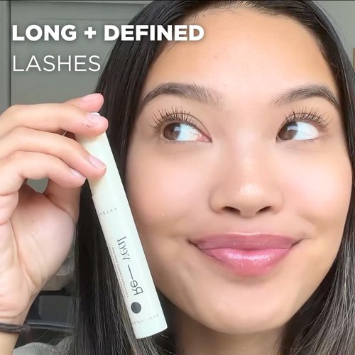 Haleys Re-veal Lash Lengthening Mascara - VEGAN & CRUELTY-FREE Makeup, Curved Wand for Feathery Lash-Extension Look, Lightweight Korean Formula (Black)
