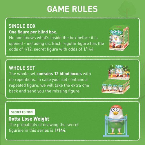 POP MART Duckyo's Leisure Life Series Figures, Blind Box Figures, Random Design Action Figures Collectible Toys Home Decorations, Holiday Birthday Gifts, Single Box