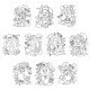 JOYIN 20 Pcs Make-a-face Sticker Sheets Make Your Own Halloween Characters Mix and Match Sticker Sheets, Bonus with Coloring Sheets, 10 Scratch Cards, 8 Sticker Sheets, Halloween Party Favor Supplies