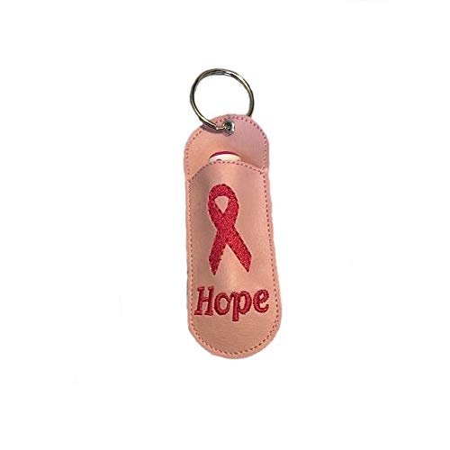 Breast Cancer Awareness Lip Balm/USB Holder Key Fob